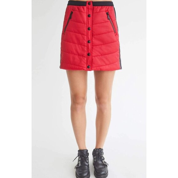 NWT Alp N Rock Valentina Womens Skirt Ski Apres Red Black Small MSRP$329 - Picture 17 of 17